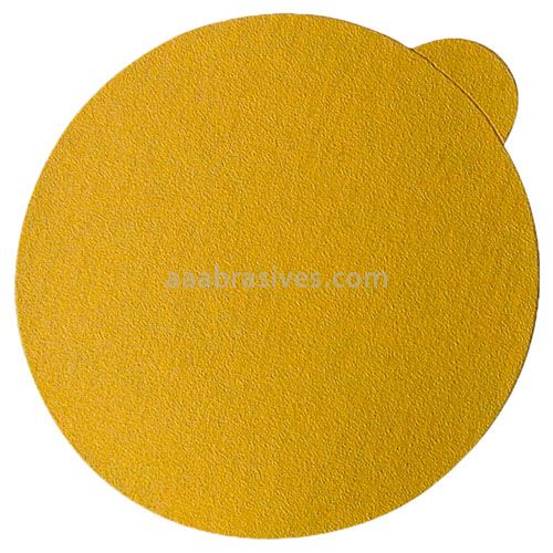 8" PSA Stacked Individual, No Hole, 100 per box, C-Wt, 320 A/O Gold Stearate