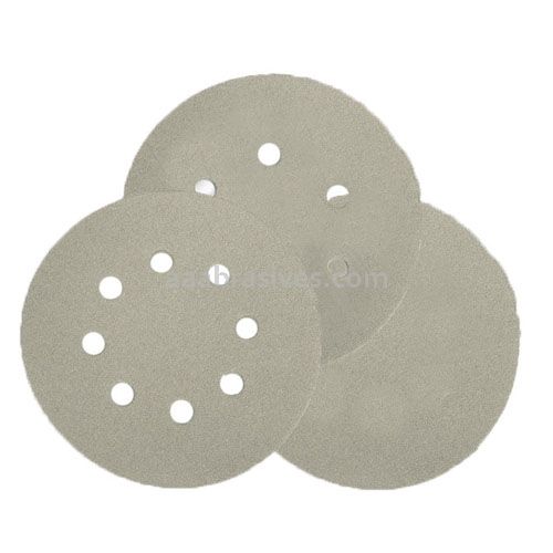 5" Hook and Loop Sanding Disc 180 Grit S/C White Stearated No Hole