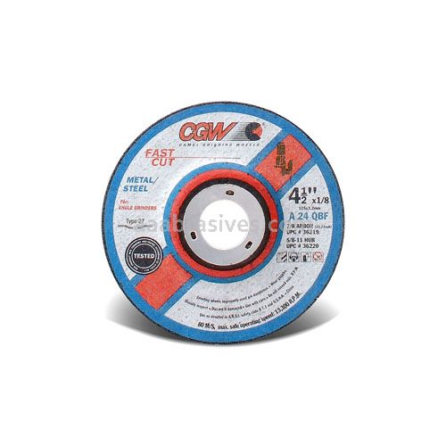 CGW 35671 4 x 1/8 x 3/8 A24-Q-BF Steel T27 Fast Cut