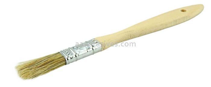 Weiler 40065 1/2" Chip & Oil Brush White Bristle 1-1/2" Trim Length Wood Handle
