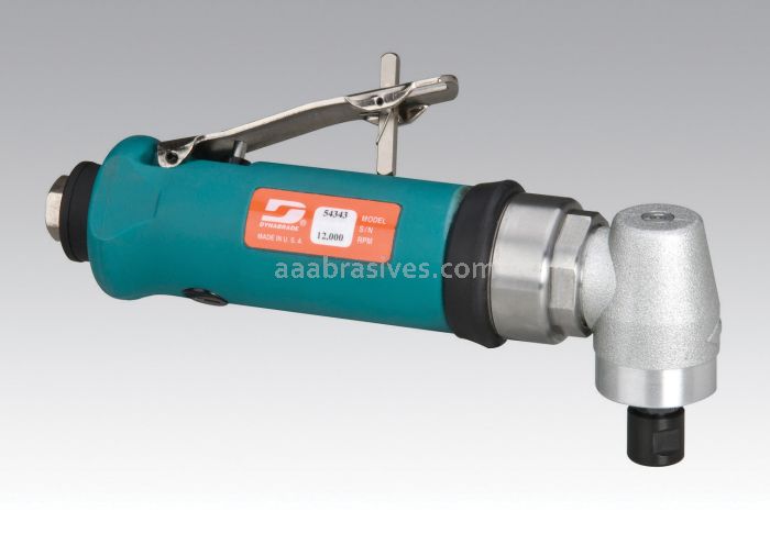 Dynabrade 54343 .7 hp Right Angle Die Grinder 12,000 RPM, Composite, Geared, Rear Exhaust