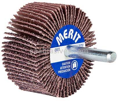 3 x 1 x 1/4 120 Grit Merit Metal Alo Small Diameter Flap Wheels