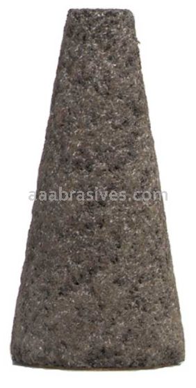 Norton 1-1/2 / 1/2 x 3 x 3/8-24/Gemini 57A24-R/E113445 NFRH Steel Bushing/Type 17 Cones - Square Tip