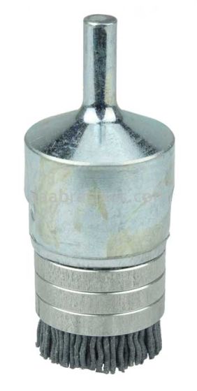 Weiler 11169 1" Banded Nylox End Brush .035/180 SC Crimped Fill