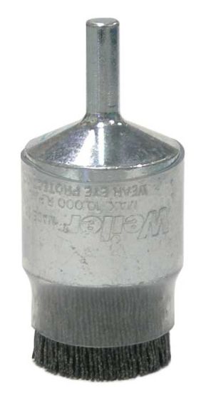 Weiler 86104 Burr-Rx 1" Coated-Cup End Brush .026/120 CG Crimped Fill