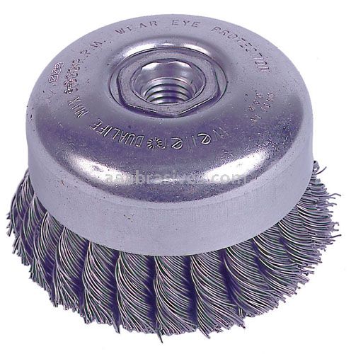 Weiler 94092 - 6" , .030, 5/8"-11 , Double Row Cup Brush - 012382940928