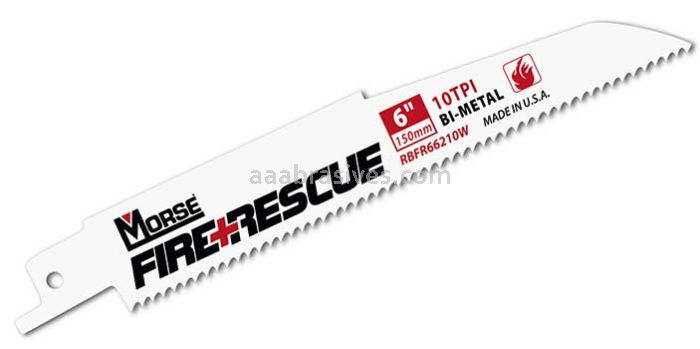 Morse&reg; Fire And Rescue Reciprocating Saw Blade 6x7/8x.062 10 TPI | 3 Blades/Retail Pkg
