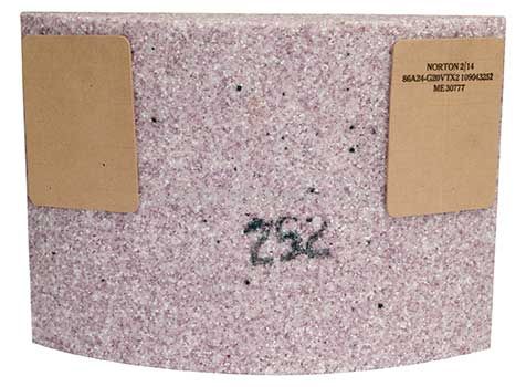 Norton Abrasives 66253350609 8 x 11-1/4 x 2-1/4 86A24-G20VTX2 Cortland ME30777 Type 31 Grinding Wheel Segments