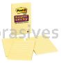 Post-it&trade; Super Sticky Notes 660-3SSCY 4 in x 6 in Canary Yellow 3M 7010301606