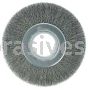 Weiler 03090 7" Wide Face Crimped Wire Wheel .0118" Steel Fill 2" Arbor Hole
