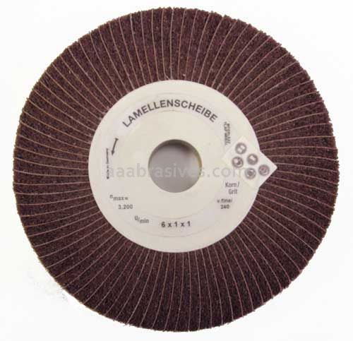 Wendt Abrasives 325606 Unmounted Interleaf Flap Wheel 8" x 1" x 1" A240/Very Fine