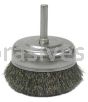 Weiler 14315 2-1/2" Crimped Wire Utility Cup Brush .008" Steel Fill 1/4" Stem