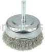Weiler 14320 2-1/2" Crimped Wire Utility Cup Brush .008" Stainless Steel Fill 1/4" Stem