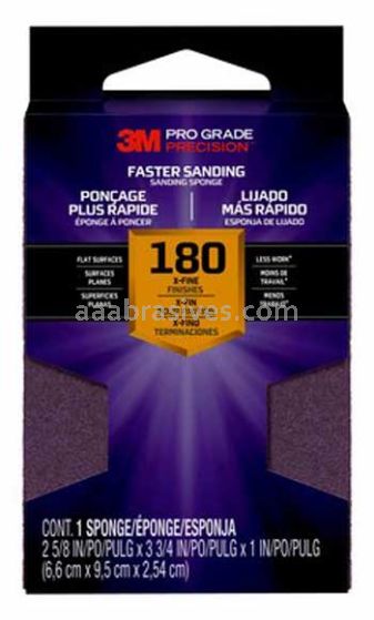 3M™ 7100170054 Pro Grade Precision™ Faster Sanding Block Sponge 2-5/8x3.75x1 X-Fine