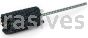 Weiler 34192 CrossFlex Standard Duty Bore Brush 1 Diameter 240 SC Grit