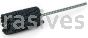 Weiler 34198 CrossFlex Standard Duty Bore Brush 1-1/4 Diameter 120 SC Grit
