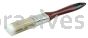 Weiler 40058 1" Varnish Brush Poly/Nylon Fill 2-1/4" Trim Length Red Foam Handle