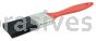 Weiler 40108 1-1/2" Industrial Varnish Brush Black Polyester 2" Trim Length Red Plastic Handle