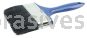 Weiler 40166 4" Vortec Pro Chip & Oil Brush Black Bristle 2" Trim Length Plastic Handle