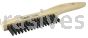 Weiler 44061 Hand Wire Scratch Brush .012 Carbon Steel Fill Shoe Handle 2 x 17 Rows