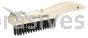 Weiler 44065 Hand Wire Scratch Brush with Scraper .012 Carbon Steel Fill Shoe Handle 4 x 16 Rows