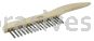 Weiler 44101 Hand Wire Scratch Brush .012 Stainless Steel Fill Shoe Handle 1 x 17 Rows