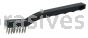 Weiler 44806 Vortec Pro Small Hand Wire Scratch Brush Stainless Steel Fill Plastic Handle 3 x 7 Rows