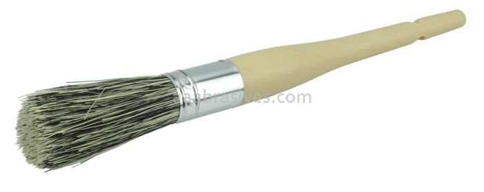 Weiler 40036 1" Parts Cleaning Brush Tampico Fill 2-3/4" Trim Length Plain Foam Round Sash Handle