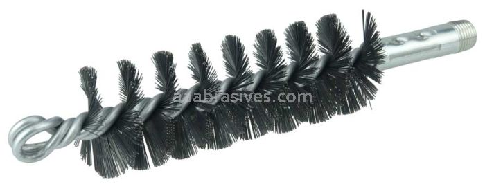 Weiler 44128 1-1/2" Single Spiral Flue Brush .012 Steel Fill