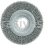 Weiler 03160 8" Wide Face Crimped Wire Wheel .020" Steel Fill 2" Arbor Hole