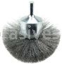 Weiler 10041V 3" Circular Flared Crimped Wire End Brush .008" Steel Fill Vending Ready