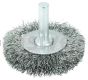 Weiler 17956 2" Stem-Mounted Crimped Wire Radial Wheel .0118" Steel Fill 1/4" Stem