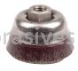 Weiler 35406 3-1/2" Polyflex Encapsulated Crimped Wire Cup Brush .014" Steel Fill 5/8"-11 UNC Nut