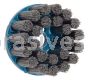 Weiler 85818 4" Nylox Disc Brush Crimped Filament .040/80 SC Fill 7/8" Arbor Hole