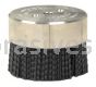 Weiler 85981 3" Maximum Density Miniature Nylox Disc Brush 80 SC Crimped Rectangular Fill