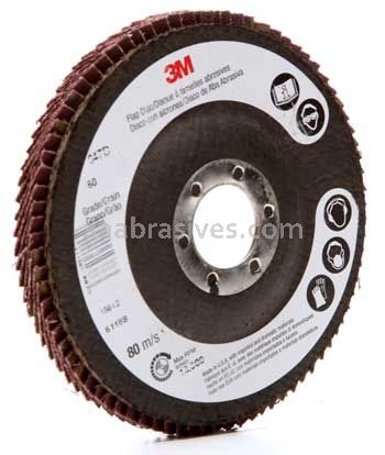 3M™ 7000118483 4-1/2 x 7/8 60 Grit 947D T27 Flap Disc