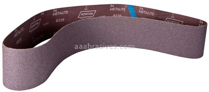 Norton 4 x 60 100 Norton Metalite Plyweld RR Flex R228 Narrow Belts