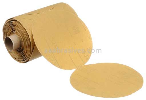 3M™ 7000028092 5" P400 Grit A-wt 216U Stikit™ Gold Paper Disc Roll