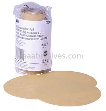 3M™ 7000119737 6” P600 Grit A Grit 216U Stikit™ Gold Paper Disc