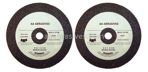 8x1x5/8 Straight Grinding Wheel T-1 Resin Bond A24 Metal