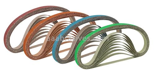 Dynafile Sanding Belts 1/2x30 36 Grit A/O Aluminum Oxide Premium