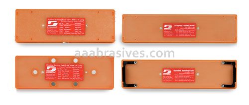 Dynabrade 57513 - 2-3/4" x 11" Non-Vacuum File Board Disc Pad, Hook-Face, Short Nap