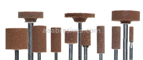 Norton W198 5/8 x 2-1/2 Gemini 38A M/N4 1/4 x 1-1/2 Vitrified Bond Mounted Points W Shapes
