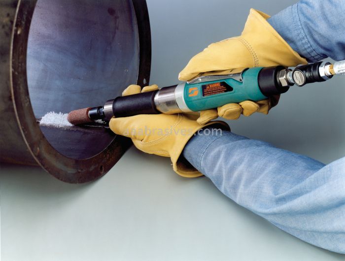 Dynabrade 52676 - 1 hp Straight-Line 6" (152 mm) Extension Die Grinder 12,000 RPM, Gearless, Rear Exhaust, 1/4" Collet