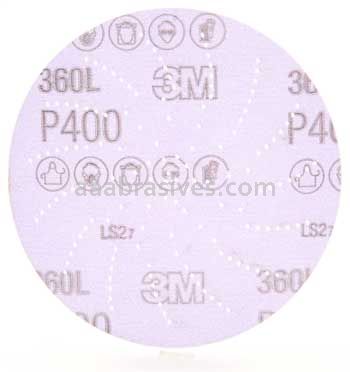 3M™ 7100192075 8” 16 Hole P500 Grit 360L Hookit™ Film Disc