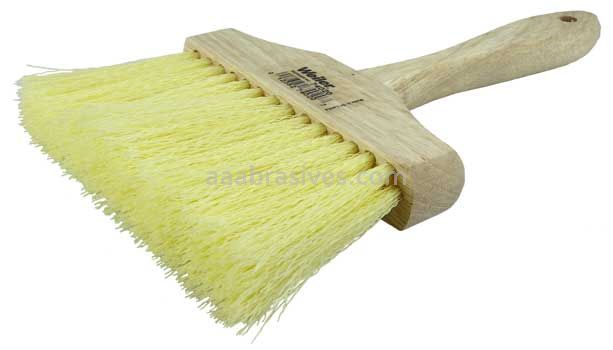 Weiler 74020 6" Masonry Brush 3-1/4" Trim Length Solvent Resistant Polypropylene Fill