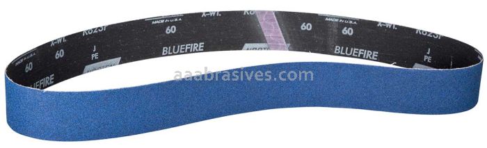 Norton 2 x 72 BlueFire Cloth Narrow Benchstand Belt 220 Grit R823P ZA