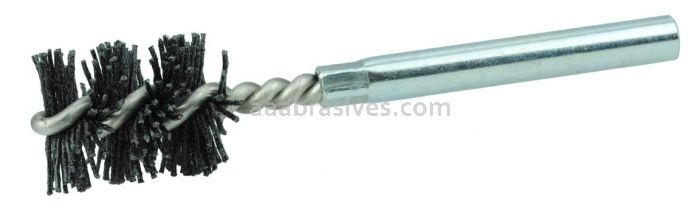 Weiler 22616 Burr-Rx 20MM-Dia Power Tube Brush .026/120 CG Crimped Fill 1" Brush Length 3-1/2" Overall Length