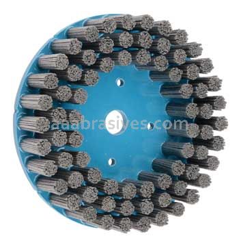 Weiler 85920 8" Nylox Disc Brush Rectangular Filament 120 SC Fill 7/8" Arbor Hole