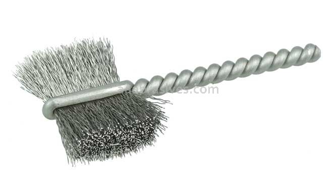 Weiler 21057 7/8" Power Tube Brush .005" Stainless Steel Wire Fill 5/8" Brush Length